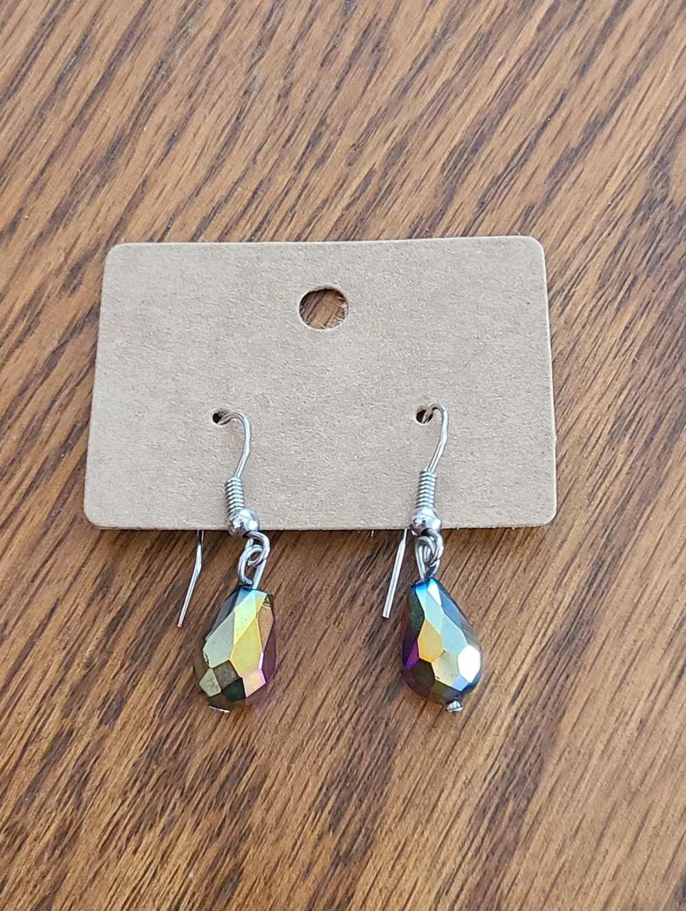 Iridescent Teardrop Earrings